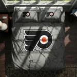 Philadelphia Flyers Cracked Texture Bedding Set Best Selling