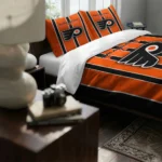 Philadelphia Flyers Stripe Style Bedding Set Best Selling