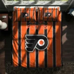 Philadelphia Flyers Stripe Style Bedding Set Best Selling