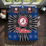 Philadelphia Phillies Sunburst Splatter Bedding Set Best Selling
