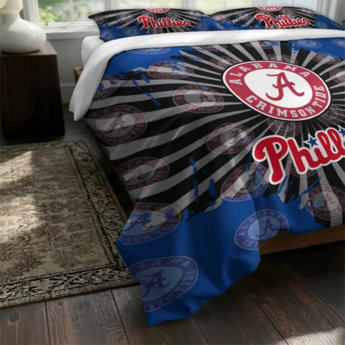 Philadelphia Phillies Sunburst Splatter Bedding Set Fashion Forward