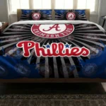 Philadelphia Phillies Sunburst Splatter Bedding Set Best Selling