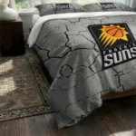 Phoenix Suns Cracked Texture Bedding Set Best Selling