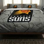Phoenix Suns Cracked Texture Bedding Set Best Selling