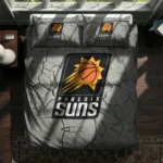 Phoenix Suns Cracked Texture Bedding Set Best Selling