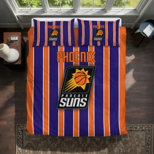 Phoenix Suns Stripe Style Bedding Set Best Selling