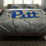 Pittsburgh Panthers Cracked Texture Bedding Set Best Selling