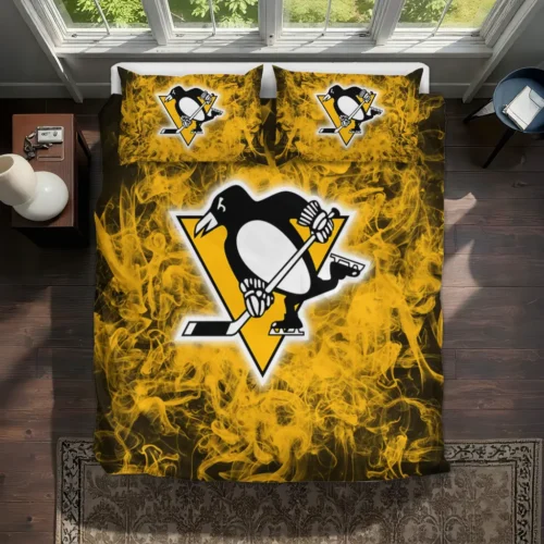 Pittsburgh Penguins Red Mist Bedding Set Best Selling