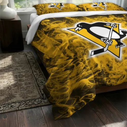 Pittsburgh Penguins Red Mist Bedding Set Fashion Forward