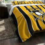 Pittsburgh Penguins Stripe Style Bedding Set Best Selling