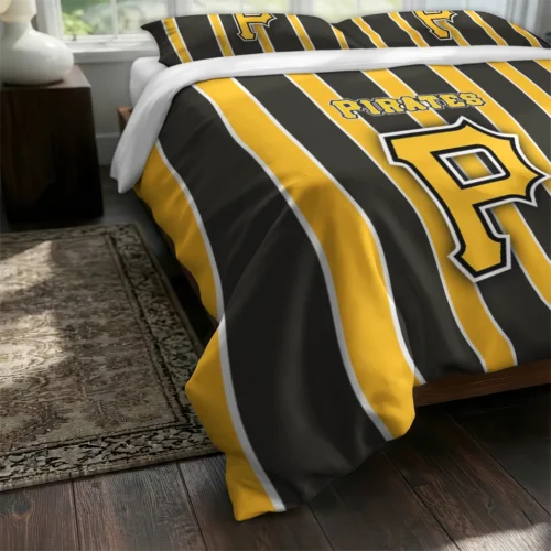 Pittsburgh Pirates Stripe Style Bedding Set Fashion Forward