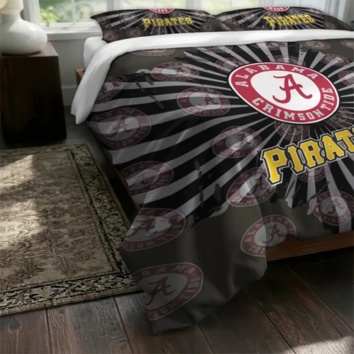 Pittsburgh Pirates Sunburst Splatter Bedding Set Fashion Forward
