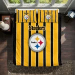 Pittsburgh Steelers Stripe Style Bedding Set Best Selling