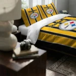 Pittsburgh Steelers Stripe Style Bedding Set Best Selling