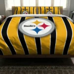 Pittsburgh Steelers Stripe Style Bedding Set Best Selling