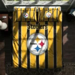 Pittsburgh Steelers Stripe Style Bedding Set Best Selling