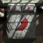 Portland Trail Blazers Cracked Texture Bedding Set Best Selling