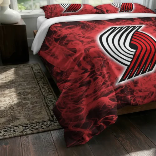 Portland Trail Blazers Red Mist Bedding Set Fashion Forward