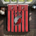Portland Trail Blazers Stripe Style Bedding Set Best Selling
