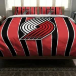 Portland Trail Blazers Stripe Style Bedding Set Best Selling