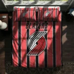Portland Trail Blazers Stripe Style Bedding Set Best Selling