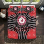 Portland Trail Blazers Sunburst Splatter Bedding Set Best Selling