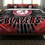 Portland Trail Blazers Sunburst Splatter Bedding Set Best Selling