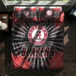 Portland Trail Blazers Sunburst Splatter Bedding Set Best Selling