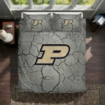 Purdue Boilermakers Cracked Texture Bedding Set Best Selling