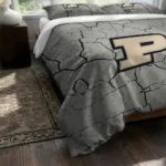 Purdue Boilermakers Cracked Texture Bedding Set Best Selling