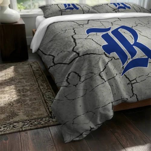 Rice Owls Cracked Texture Bedding Set Fashion Forward