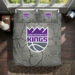 Sacramento Kings Cracked Texture Bedding Set Best Selling