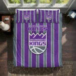 Sacramento Kings Stripe Style Bedding Set Best Selling