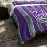 Sacramento Kings Stripe Style Bedding Set Best Selling