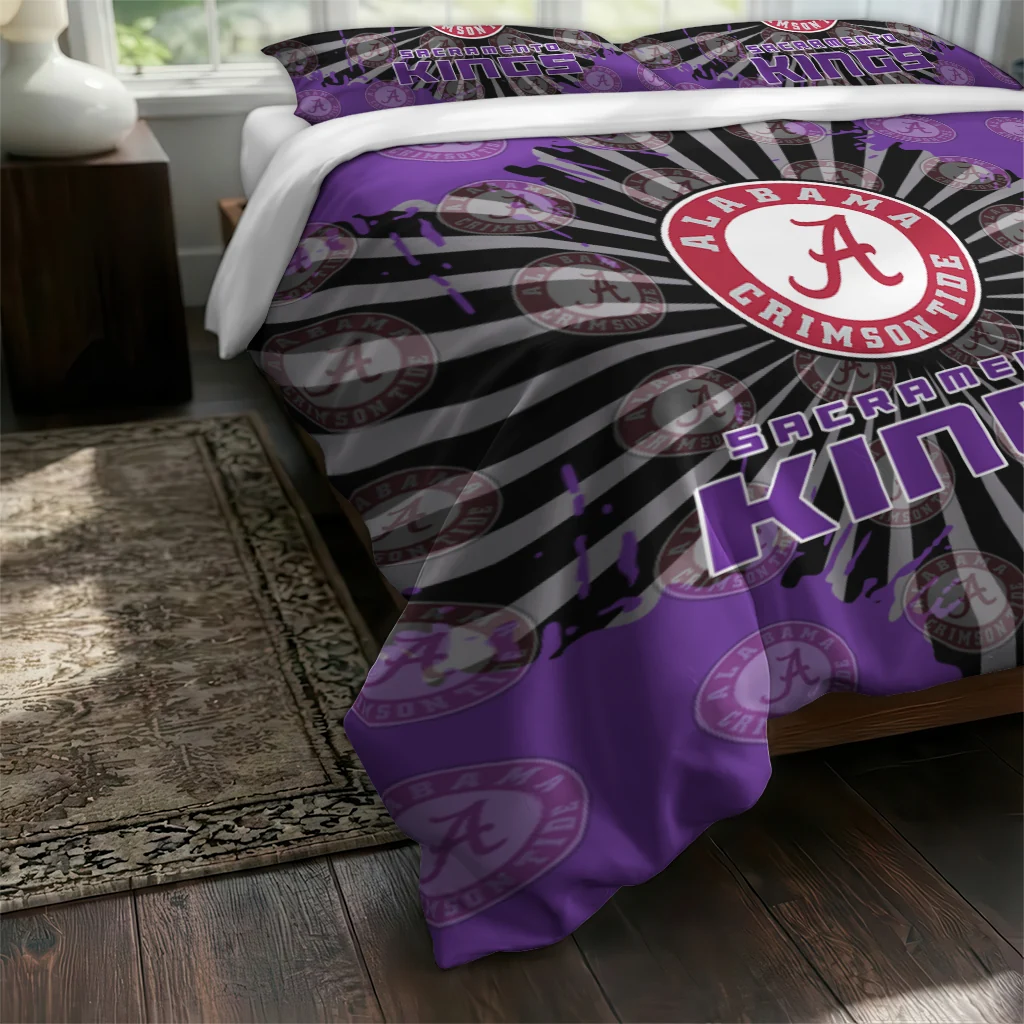 Sacramento Kings Sunburst Splatter Bedding Set Fashion Forward Sacramento Kings Sunburst Splatter Bedding Set Fashion Forward