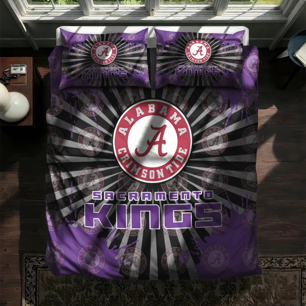 Sacramento Kings Sunburst Splatter Bedding Set New Arrival Sacramento Kings Sunburst Splatter Bedding Set New Arrival