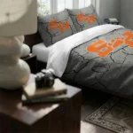 Sam Houston Bearkats Cracked Texture Bedding Set Best Selling