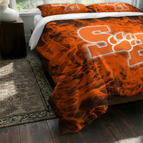 Sam Houston Bearkats Red Mist Bedding Set Fashion Forward