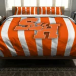 Sam Houston Bearkats Stripe Style Bedding Set Best Selling