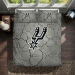 San Antonio Spurs Cracked Texture Bedding Set Best Selling