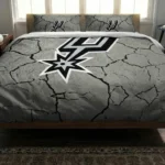 San Antonio Spurs Cracked Texture Bedding Set Best Selling