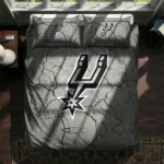 San Antonio Spurs Cracked Texture Bedding Set Best Selling