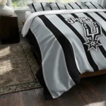 San Antonio Spurs Stripe Style Bedding Set Best Selling