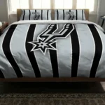 San Antonio Spurs Stripe Style Bedding Set Best Selling