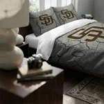 San Diego Padres Cracked Texture Bedding Set Best Selling