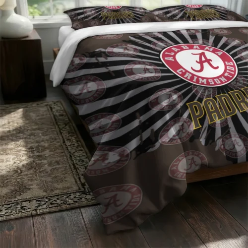 San Diego Padres Sunburst Splatter Bedding Set Fashion Forward
