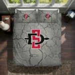 San Diego State Aztecs Cracked Texture Bedding Set Best Selling