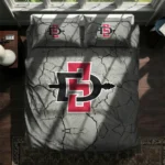 San Diego State Aztecs Cracked Texture Bedding Set Best Selling