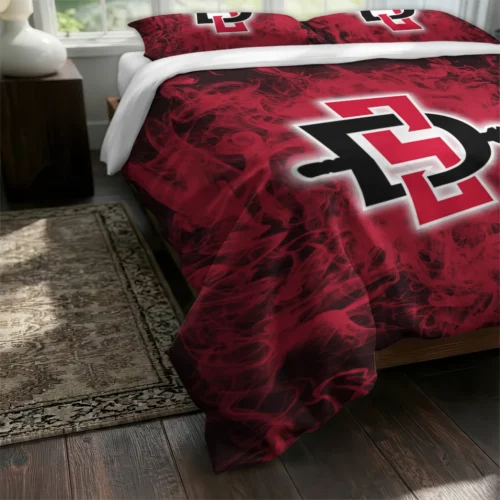San Diego State Aztecs Red Mist Bedding Set Fashion Forward