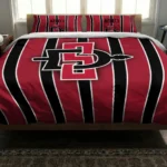 San Diego State Aztecs Stripe Style Bedding Set Best Selling